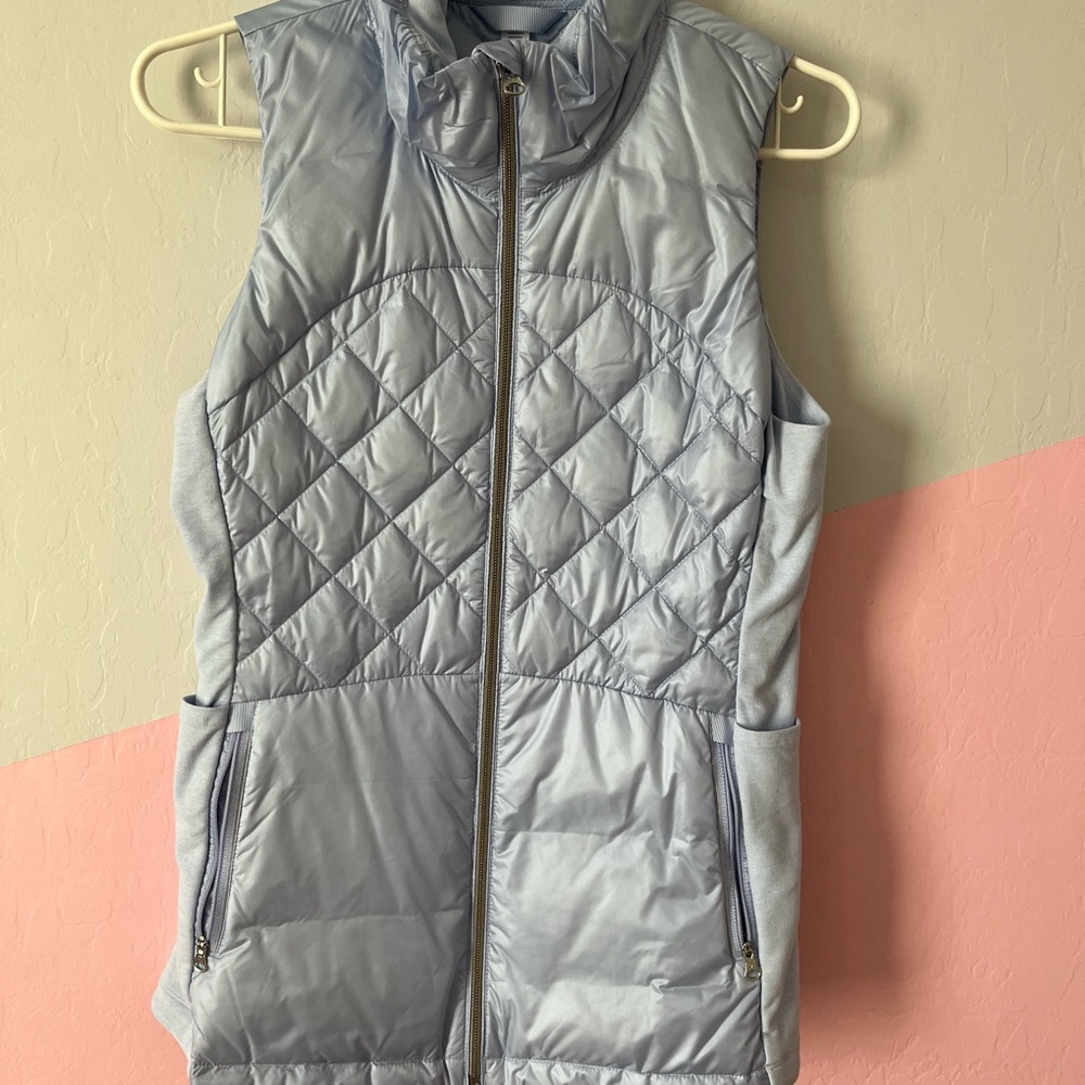 Lululemon Athletica Quilted Vest - Light Blue/Violet